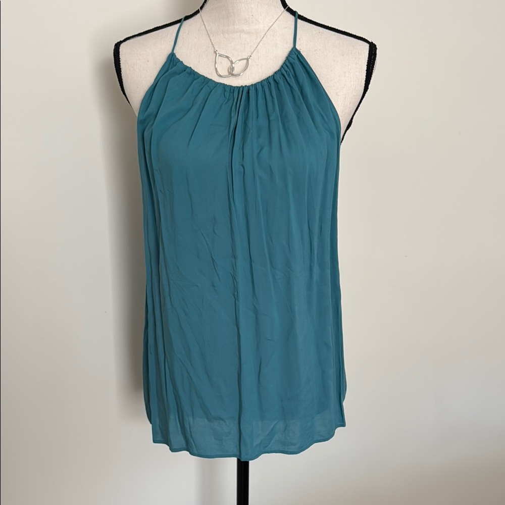 LOFT swing Teal Halter Neck Women's Top